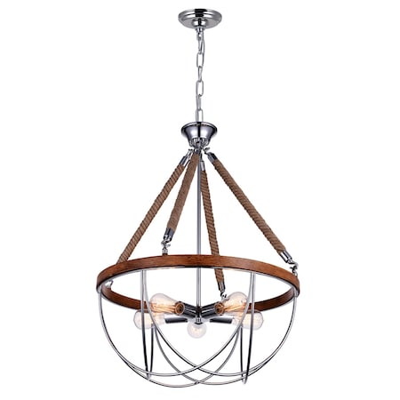 Cwi Lighting Parana 5 Light Down Chandelier With Chrome Finish 9965P24-5-601